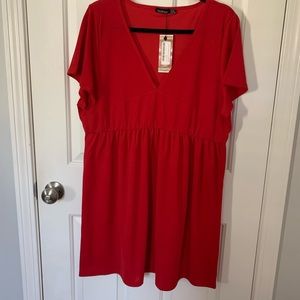 Red boohoo mini dress